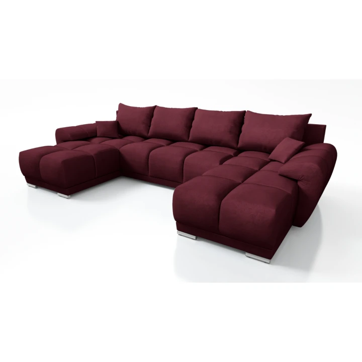 DUŻY NAROŻNIK ROZKŁADANY DO SALONU KANAPA Z FUNKCJĄ SPANIA HONEY U