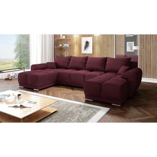 DUŻY NAROŻNIK ROZKŁADANY DO SALONU KANAPA Z FUNKCJĄ SPANIA HONEY U