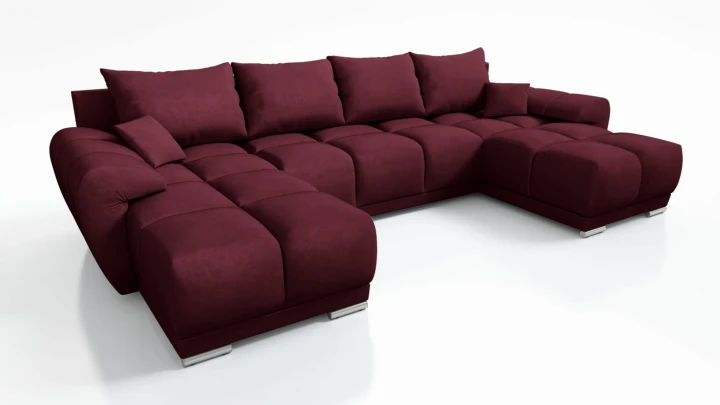 DUŻY NAROŻNIK ROZKŁADANY DO SALONU KANAPA Z FUNKCJĄ SPANIA HONEY U