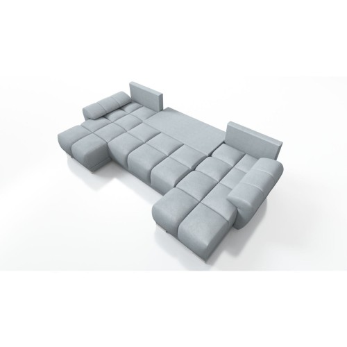 DUŻY NAROŻNIK ROZKŁADANY DO SALONU ROGÓWKA Z FUNKCJĄ SPANIA HONEY U