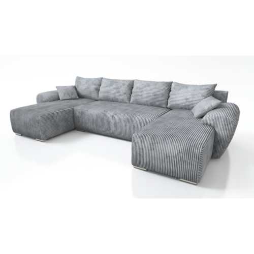 DUŻY NAROŻNIK ROZKŁADANY Z FUNKCJĄ SPANIA UBO XL 365 CM SZTRUS SPRĘŻYNY