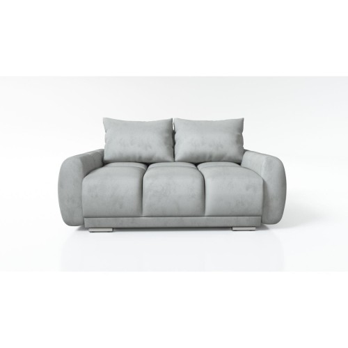 Na zdjęciu przedstawiono DWUOSOBOWA SOFA DO SALONU PIKOWANA HONEY 2 WELUR SPRĘŻYNY SOFA DO SIEDZENIA