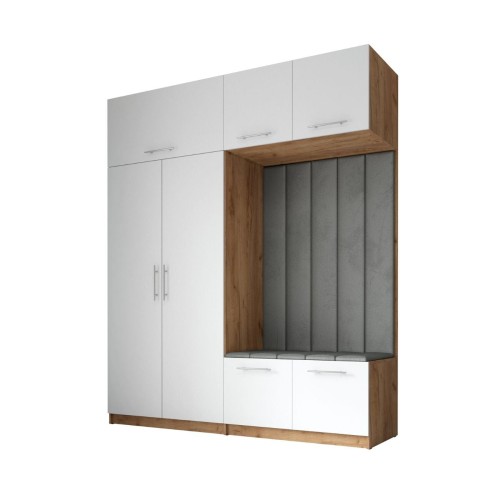 GARDEROBA DO PRZEDPOKOJU SZAFA NA UBRANIA NA KORYTARZ LILO V 180 CRAFT ZŁOTY