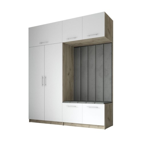 GARDEROBA DO PRZEDPOKOJU SZAFA NA UBRANIA NA KORYTARZ LILO V 200 CRAFT SZARY