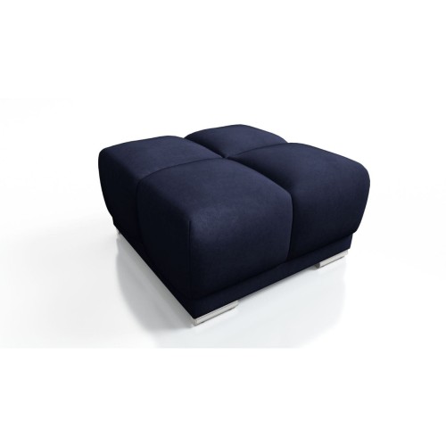 GRANATOWA PIKOWANA DUŻA PUFA TAPICEROWANA DO SALONU HONEY DO SALONU