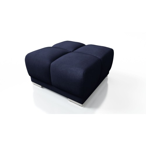 GRANATOWA PIKOWANA DUŻA PUFA TAPICEROWANA DO SALONU HONEY DO SALONU