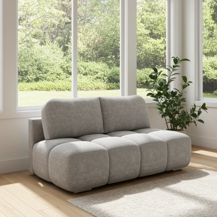 KANAPA HONEY MINI DO SALONU  ROZKŁADANA Z FUNKCJA SPANIA I POJEMNIKIEM NA POŚCIEL Tkanina Centaur Bounce - BARANEK  PLAMOODPORNA