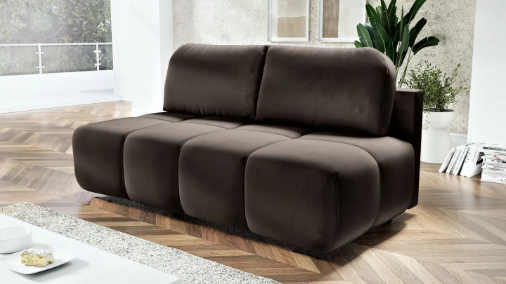 KANAPA ROZKŁADANA DO SALONU FUNKCJA SPANIA SOFA POJEMNIK HONEY MINI 195 CM SPRĘŻYNY