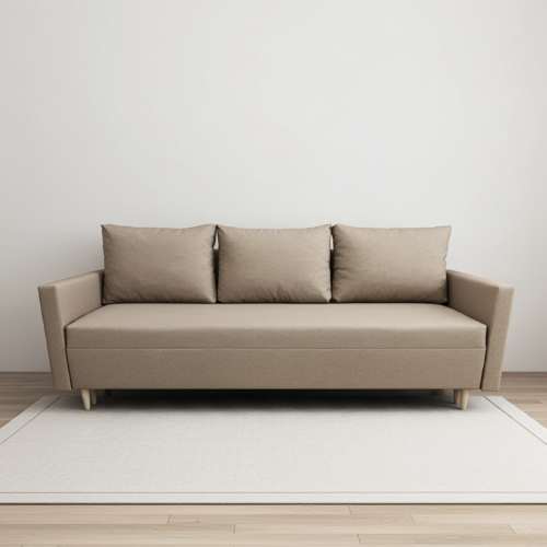 KANAPA ROZKŁADANA FUNKCJA SPANIA SOFA Z POJEMNIKIEM SCANDIK BONELL 210 CM