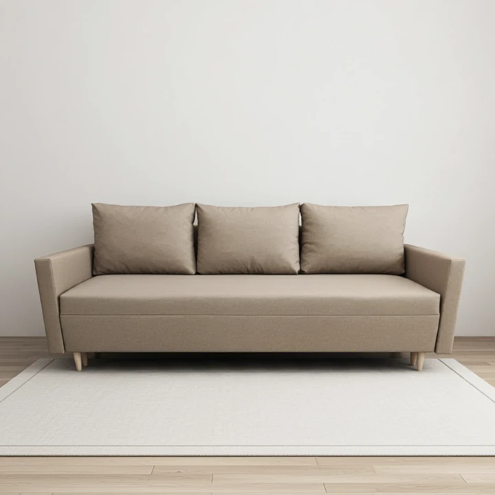 KANAPA ROZKŁADANA FUNKCJA SPANIA SOFA Z POJEMNIKIEM SCANDIK BONELL 210 CM