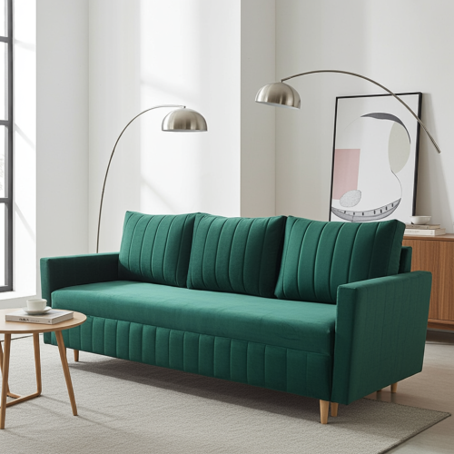 KANAPA ROZKŁADANA DO SALONU Z FUNKCJĄ SPANIA FRIDA - IDEALNA DO MAŁEGO SALONU