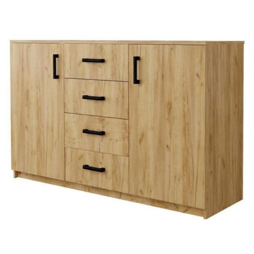 NOWOCZESNA SZEROKA KOMODA NA UBRANIA DO SALONU SYPIALNI BAHLI 150 CM