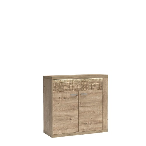 KOMODA BOHO DO SALONU 2 SZUFLADY 2 FRONTY LED