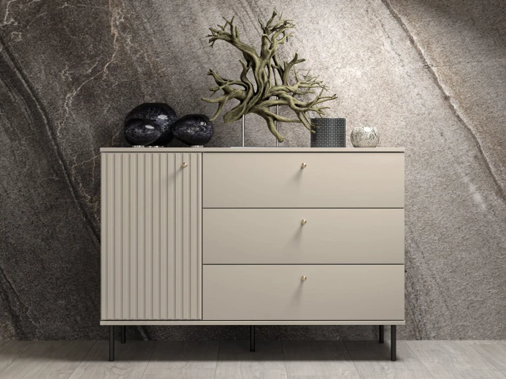 KOMODA SZAFKA Z SZUFLADAMI SOFIA CASHMERE 120 CM