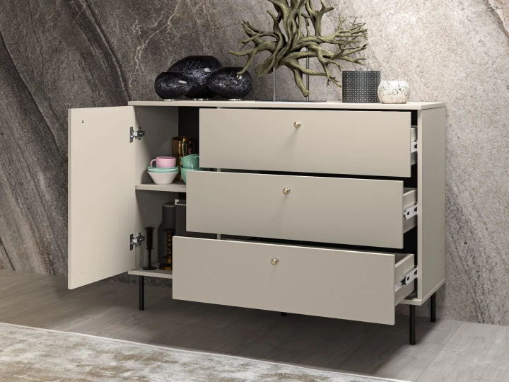 KOMODA SZAFKA Z SZUFLADAMI SOFIA CASHMERE 120 CM