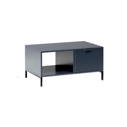 Na zdjęciu przedstawiono ŁAWA STOLIK DO SALONU 90x58 CM SZUFLADA CASHMERE/INDIGO