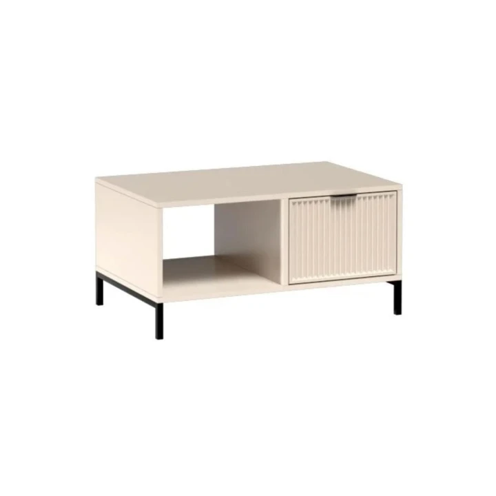 Na zdjęciu przedstawiono ŁAWA STOLIK DO SALONU 90x58 CM SZUFLADA CASHMERE/INDIGO
