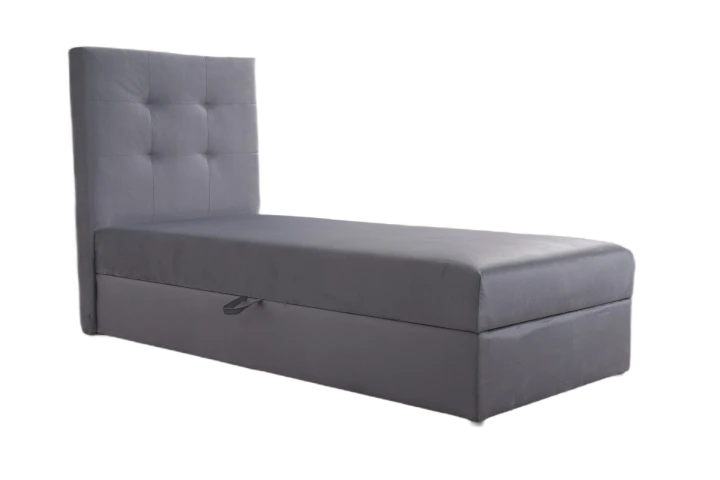 Na zdjęciu przedstawiono ŁÓŻKO KONTYNENTALNE DREAM 90x200 MATERAC BONELL MONOLITH 84
