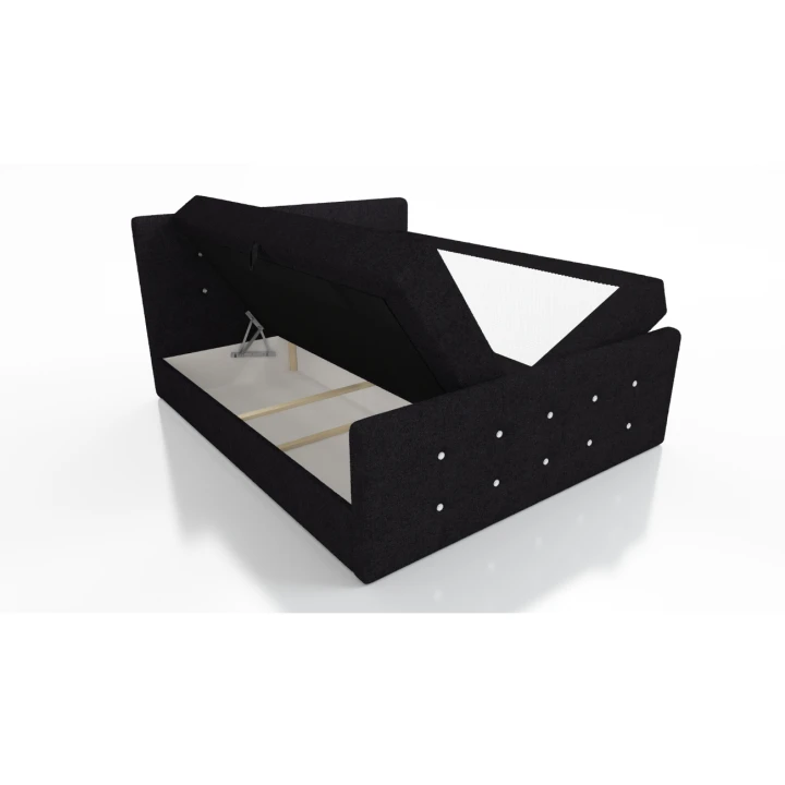 ŁÓŻKO KOTYNENTALNE GLAM BOSS SPRĘŻYNY BONELL 2x POJEMNIK KRYSZTAŁKI 200x200