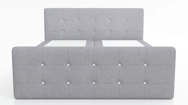 ŁÓŻKO KOTYNENTALNE GLAM BOSS SPRĘŻYNY BONELL 2x POJEMNIK KRYSZTAŁKI 200x200