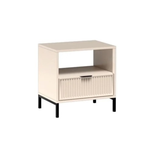 MAŁA NOWOCZESNA SZAFKA NOCNA Z SZUFLADĄ CASHMERE/INDIGO