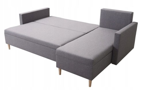 Mały narożnik rozkładany rogówka do salonu Scandik L 2x Pojemnik PROMOCJA -20%