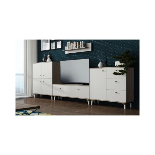 Meblościanka do salonu Tromso w stylu skandynawskim 240 cm