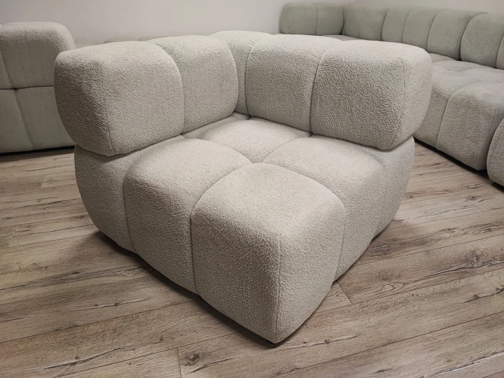 MIĘKKI FOTEL NAROŻNY DO SALONU CLIXI ELEMENT KANAPY NAROŻNIKA MODUŁOWEGO