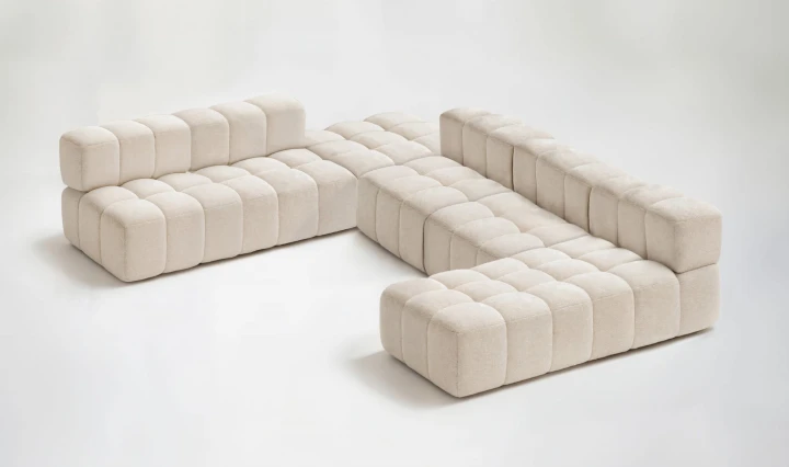 MIĘKKI FOTEL NAROŻNY DO SALONU CLIXI ELEMENT KANAPY NAROŻNIKA MODUŁOWEGO