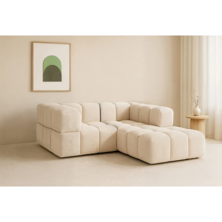 MIĘKKI, KOMPAKTOWY, FUNKCJONALNY - NAROŻNIK MODUŁOWY DO SALONU CLIXI MINI