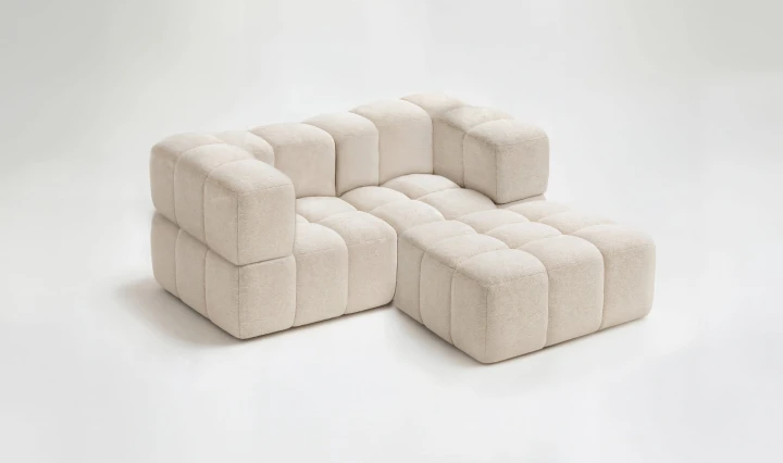 MIĘKKI, KOMPAKTOWY, FUNKCJONALNY - NAROŻNIK MODUŁOWY DO SALONU CLIXI MINI