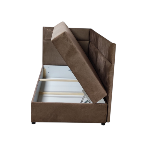 MŁODZIEŻOWE ŁÓŻKO TAPICEROWANE TAPCZAN 90x200 Z POJEMNIKIEM SKY BED 200