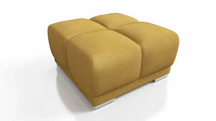 MUSZTARDOWY NAROŻNIK ROZKŁADANY ROGÓWKA FUNKCJA SPANIA HONEY L + DUŻA PUFA