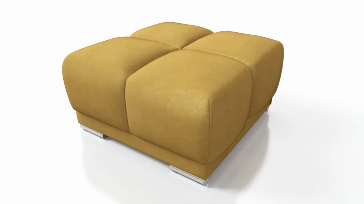 MUSZTARDOWY NAROŻNIK ROZKŁADANY ROGÓWKA FUNKCJA SPANIA HONEY L + DUŻA PUFA