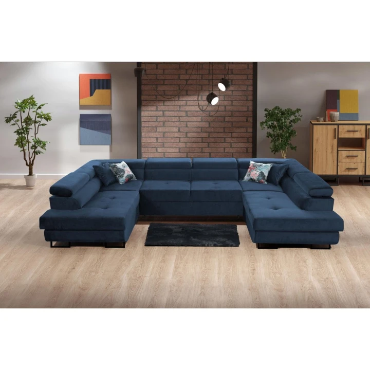 NAROŻNIK DO SALONU 3,5M WEST 2 POJEMNIKI FUNKCJA SPANIA