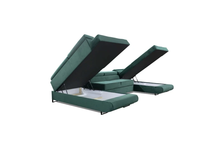 NAROŻNIK DO SALONU 3,5M WEST 2 POJEMNIKI FUNKCJA SPANIA