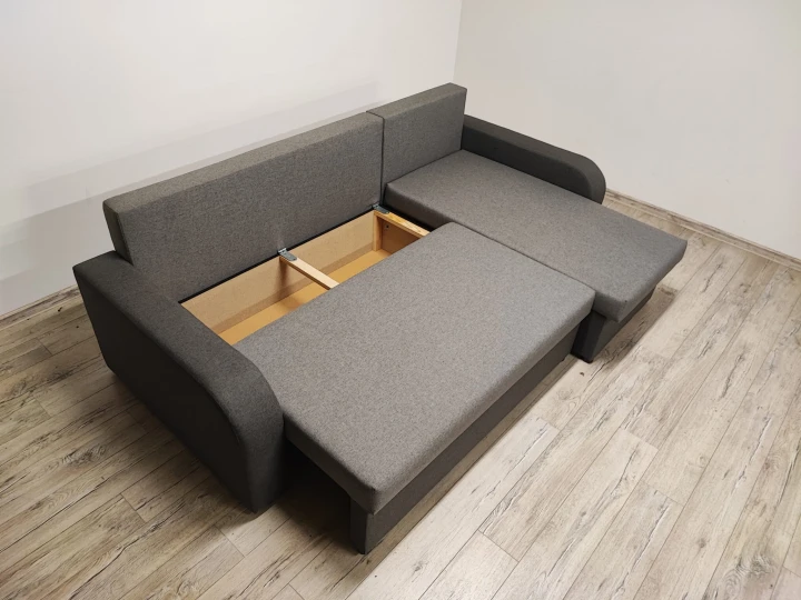 Narożnik Leon – nowoczesny, rozkładany z funkcją spania i pojemnikiem