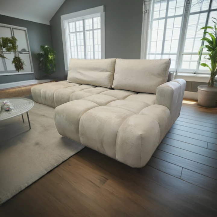 NAROŻNIK ROZKŁADANY ROGÓWKA DO SALONU FUNKCJA SPANIA SOFFI POJEMNIK