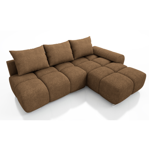 NAROŻNIK ROZKŁADANY ROGÓWKA Z FUNKCJĄ SPANIA BESTII PRAWY  TKANINA PLAMOODPORNA  BARANKOWA 1X POJEMNIK PROMOCJA