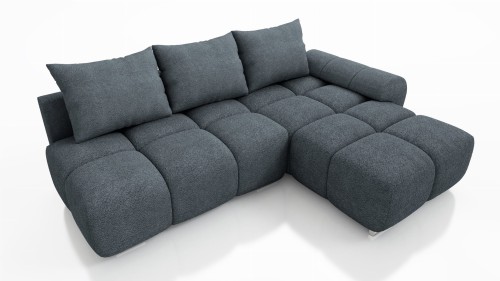 NAROŻNIK ROZKŁADANY ROGÓWKA Z FUNKCJĄ SPANIA BESTII PRAWY  TKANINA PLAMOODPORNA  BARANKOWA 1X POJEMNIK PROMOCJA