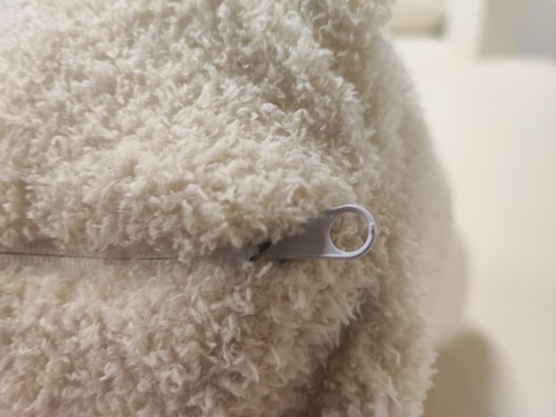 SZARY NAROŻNIK ROZKŁADANY Z FUNKCJĄ SPANIA POJEMNIK NA POŚCIEL  BELLA BARANEK BUCKLA