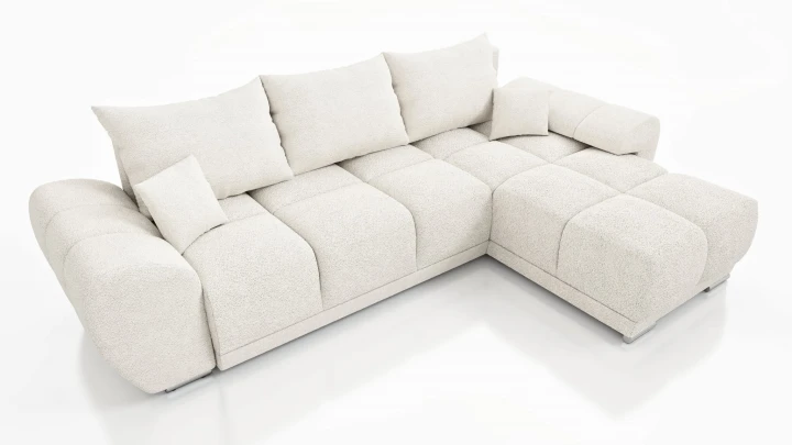 NAROŻNIK TAPICEROWANY HONEY L FUNKCJA SPANIA + POJEMNIK NA POŚCIEL TKANINA Centaur 1 Bounce PLAMOODPORNA