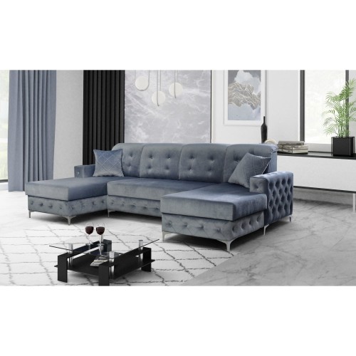 Duży narożnik rozkładany w kształcie litery U VIKI Manila