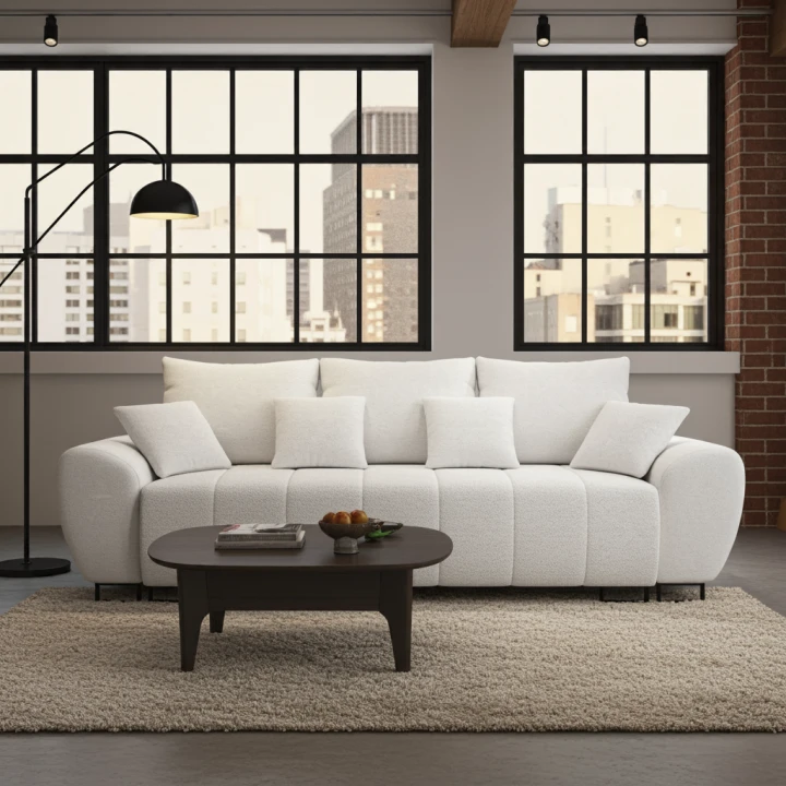 NOWOCZESNA KANAPA ROZKŁADANA SOFA DO SALONU FUNKCJA SPANIA  POJEMNIK RAGNAR 3