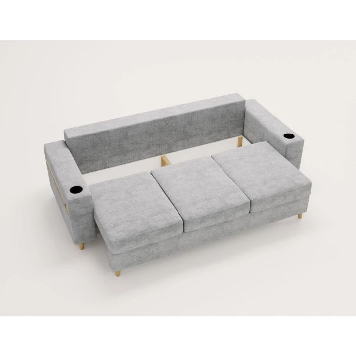 NOWOCZESNA KANAPA SOFA ROZKŁADANA Z FUNKCJĄ SPANIA CAPITOL USB