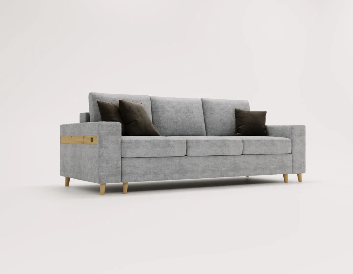 NOWOCZESNA KANAPA SOFA ROZKŁADANA Z FUNKCJĄ SPANIA CAPITOL USB