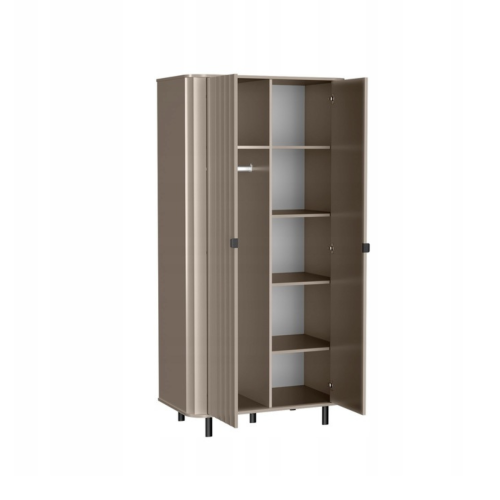 NOWOCZESNA SZAFA DWUDRZWIOWA NA UBRANIA NOVA 98 CM