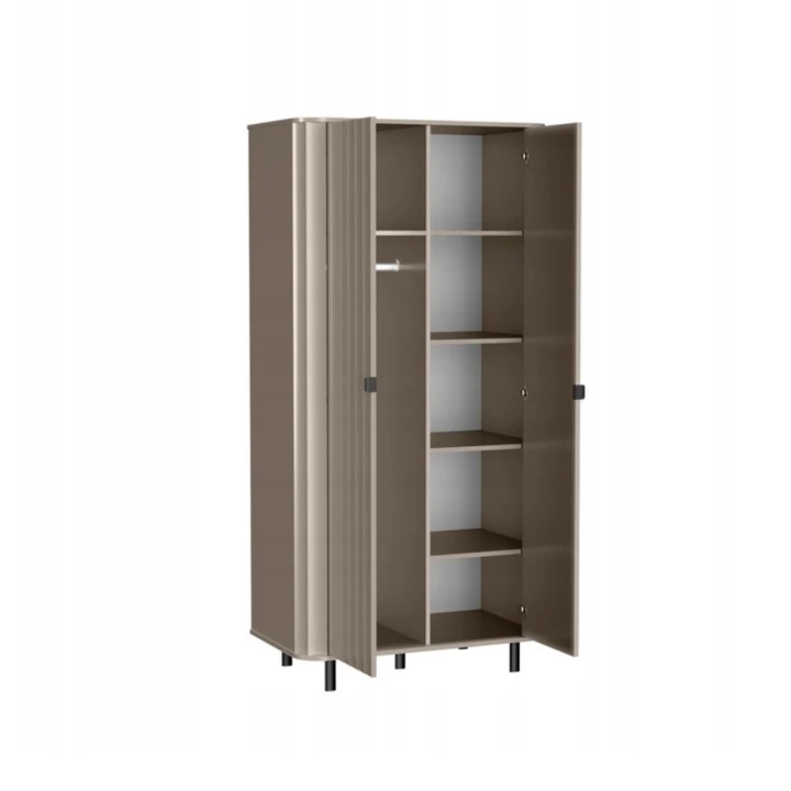 NOWOCZESNA SZAFA DWUDRZWIOWA NA UBRANIA NOVA 98 CM