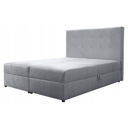 NOWOCZESNE PLAMOODPORNE łóżko  kontynentalne  DREAM 160x200 MATERAC pojemnik promocja 3 kolory -20%