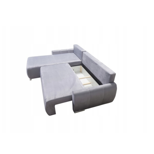 NOWOCZESNY BEŻOWY NAROŻNIK ROGÓWKA Z FUNKCJĄ SPANIA KODA L PROMOCJA DARMOWA DOSTAWA !